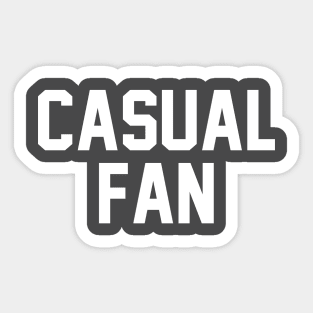 Casual Fan White Sticker